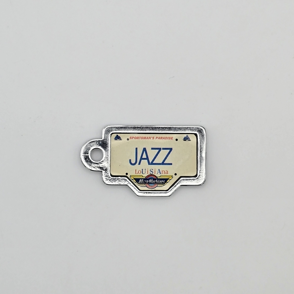 Vintage 1990 Galoob Micro Machines License Plate Louisiana JAZZ